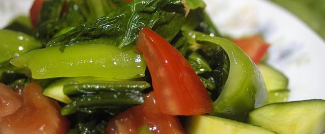 Mustasa (Mustard greens) salad